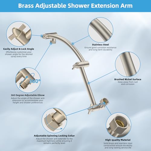All Metal 12'' Rain Shower Head