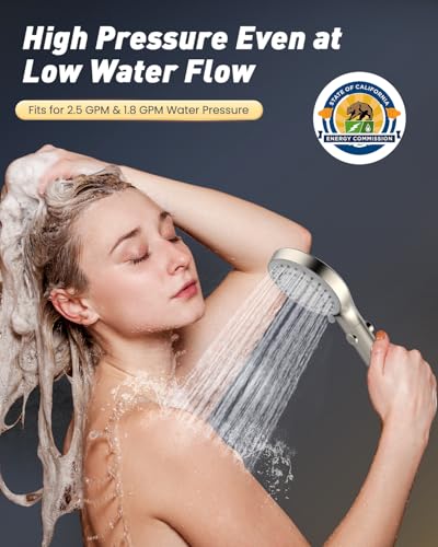 High Pressure Handheld Shower Head with Hose