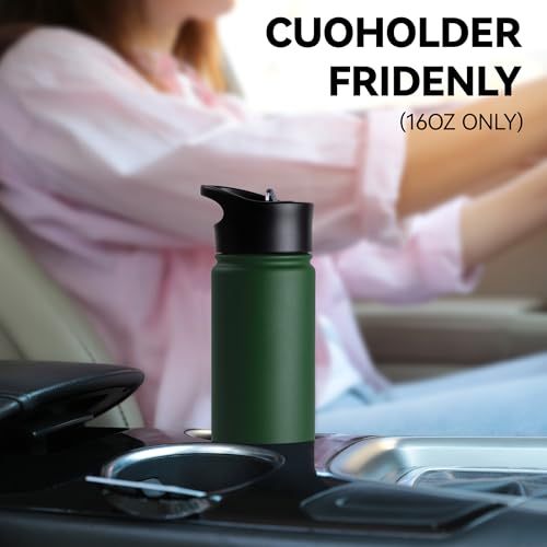 16 oz Insulated Water Bottle for School
