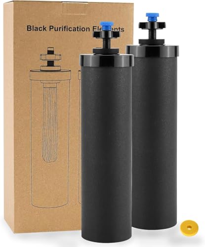 Activated Carbon Black Water Filter Compatible with Berkey® (2 Count)