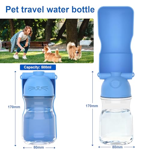 Dog Water Bottle16.9 OZ Collapsible Leak