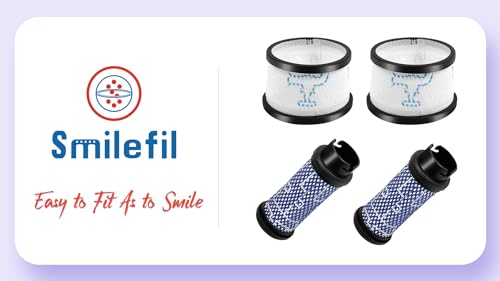 Smilefil Primary Filter and Secondary Filter Replacement Filter Kit Accessories Compatible with Inse N5 S6 S6P S600 Cordless Vacuum Cleaner (8 Count)
