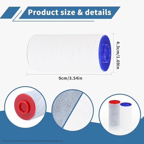 Replacement Filter Set Compatible with Weddell Duo Shower Water Filtration (8 Count)