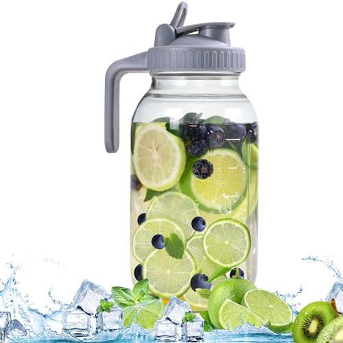 64OZ Glass Pitchers with Lid