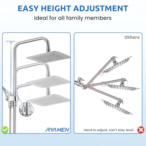 8" Dual Shower Head Combo