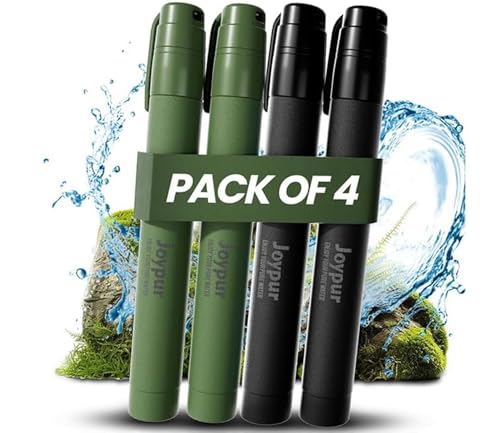 Portable Water Filter Straw Survival (4 Count)