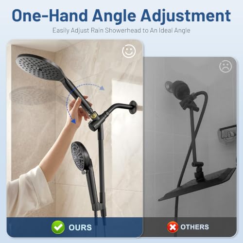 Dual Filtered Rain Shower Head Combo