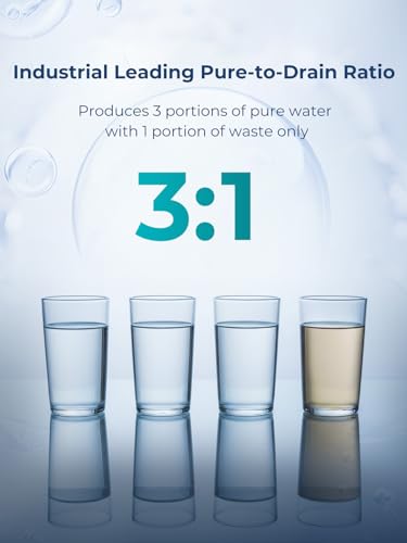 V6 600GPD Under Sink Tankless Reverse Osmosis Water Filtration System