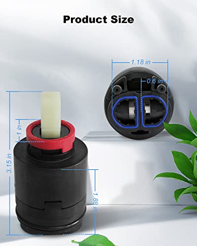 40PHF 2 Pressure Balance Cartridge Fit for Shower Faucet Cartridge Only 40mm