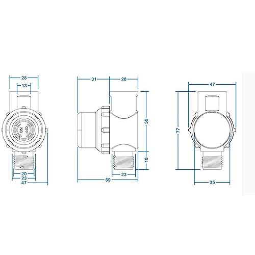 1 2 Inch RV Water Pump Strainer (2 Ounce)