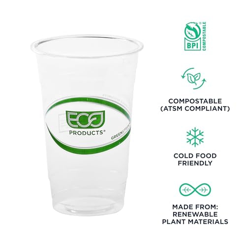 GreenStripe Clear Disposable Cold Cups (50 Count)