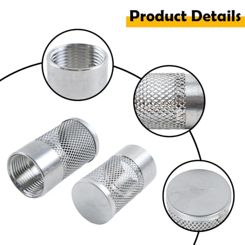 2Pcs 30mm Dia Hose Inlet Suction Strainer Filter