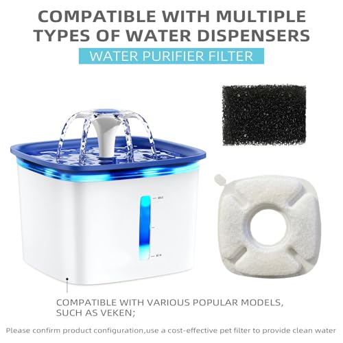Cat Water Fountain Filter Pet Drinking Fountain Filter (16 Count)