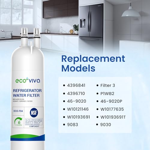 3pcs EDR3RXD1 Refrigerator Water Filter Compatible with Whirlpool® 4396841