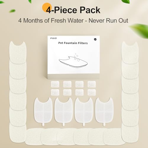 Replacement Filters and 4 Packs Sponges for 152oz (80 Count)