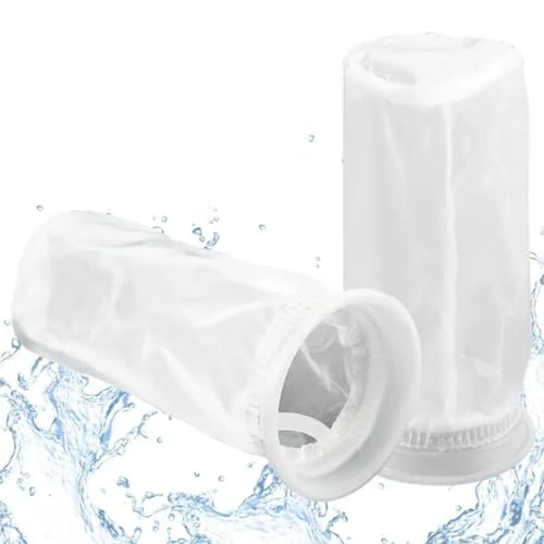 2Pcs IBC Nylon Filter Washable Venting Ton Barrel Cover Tote Tank Lid Garden Water Irragtation Filters Mesh IBC Ton Barrel Accessories (2 Count)