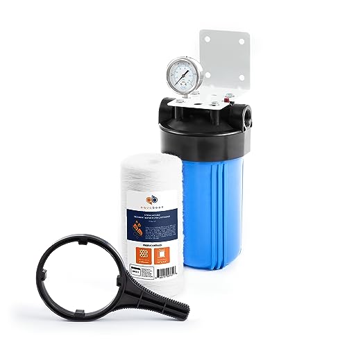 Whole House Water Filter System for Well Water with 5 Micron 10x4.5 Purification String Wound Cartrige