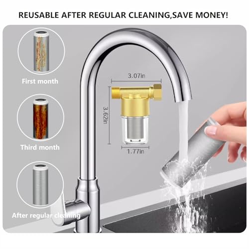 XZ03 Reusable Brass Sediment Filter