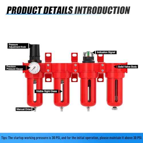MEANLIN 3 8" NPT Industrial Grade 4 Stage Aluminum Air Drying System