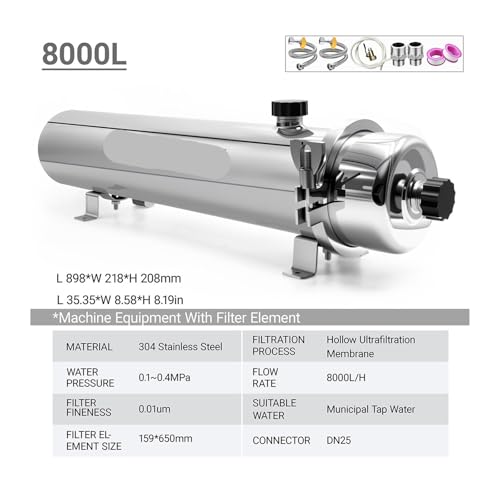 Whole House High Flow UF System Water Purifier 1000L