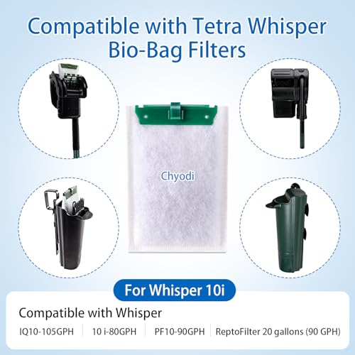 12 Pack Medium Filter Cartridges Compatible with Tetra Whisper Bio (12 Count)