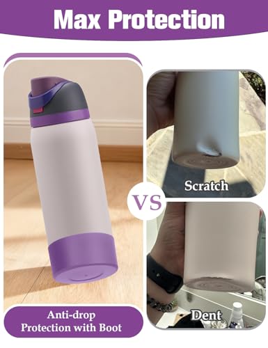 2PCS Silicone Boot for Owala FreeSip Water Bottle 32oz (2 Count)