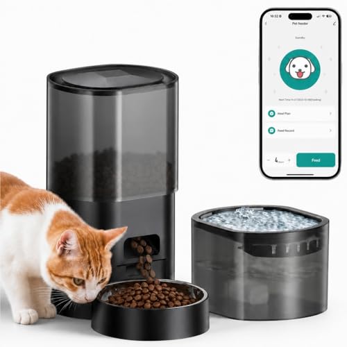 Automatic Cat Feeder and Water Fountain 2