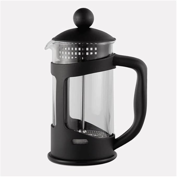Coffee Pot Insulated Filter Plunger Presses Glass Portable Make Tea Travel Tea Pot KettleWarm BPA Free w/Stainless Steel Base & Tea Maker Infuser