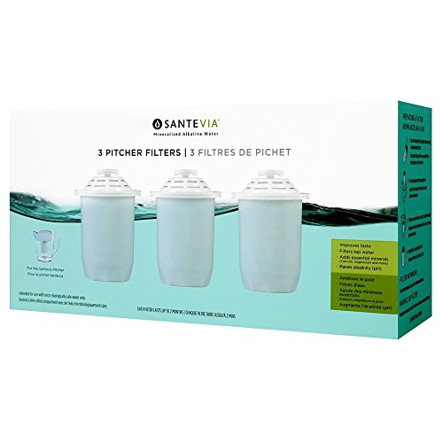Water Filter Pitcher Replacement Filters (3 Count)