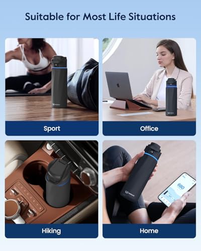 BOOST Smart Water Bottle Tracker with Reminder to Drink Water