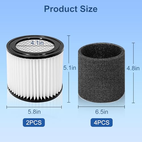 90398 Replacement Filter Compatible with Shop (2 Count)