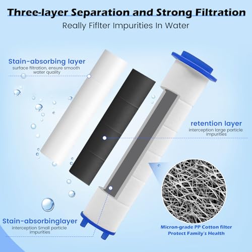 12 PCS Shower Filter Replacement 3.74x0.94 Inch