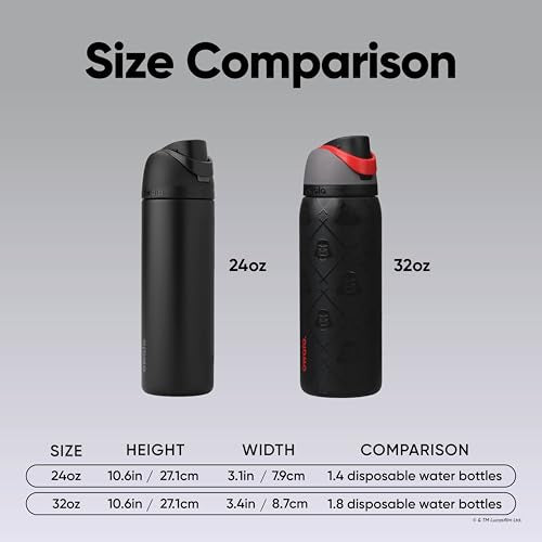 Star Wars FreeSip Stainless Steel Water Bottle 32 oz Darth Vader