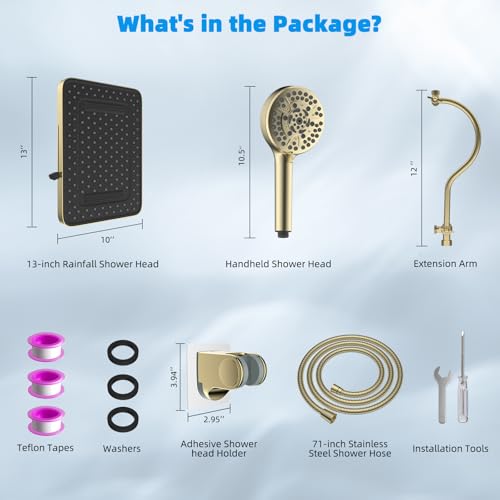 13'' 5 spray Rain Shower Head