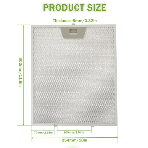 WB02X24871 Range Hood Grease Filter Replacement 5 Layer Aluminum Mesh Hood Grease Filter Fit for GE JVW5361SJSS JVW5361EJ1ES JVW5361EJES