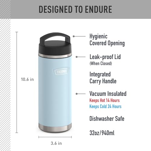 ICON SERIES Stainless Steel Water Bottle with Screw Top Lid