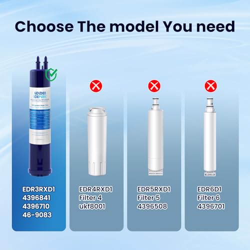 RFC6600A Compatible with 4396841 Refrigerator Water Filter