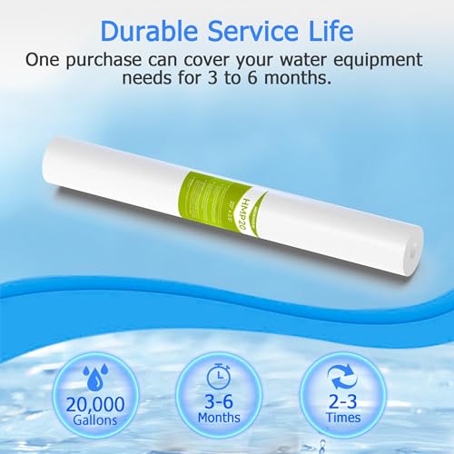 5 Micron 20" x 2.5" Whole House Sediment Filter Cartridge (6 Count)