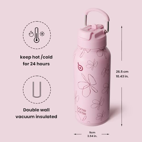 32oz Insulated Water Bottle with Pill Box