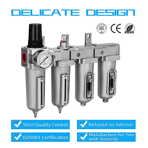 1 2" NPT Air Compressor Filter Dryer Regulator