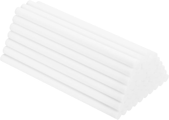 uxcell 48pcs Humidifier Cotton Stick, 8 x 150mm Refill Sticks Filter Replacement Wicks, Humidifier Filter Cotton Refill Travel Mini Humidifier Filters Sticks