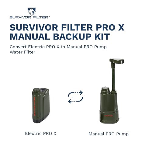PRO X Electric Portable Water Filter Manual Backup Kit