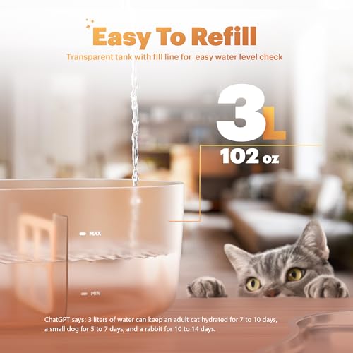 Cat Water Fountain Pumpless