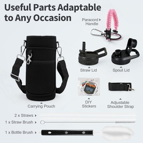 32 oz Insulated Water Bottle with Straw