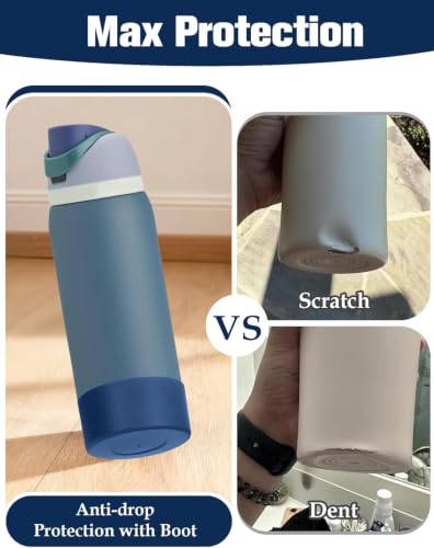 2PCS Silicone Boot for Owala FreeSip Water Bottle 40 oz (2 Count)