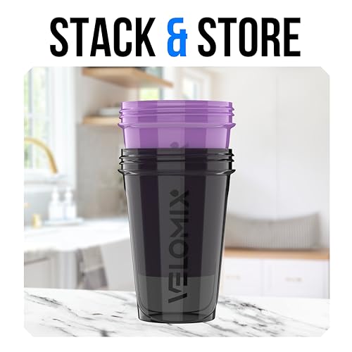 2 Pack 20oz Protein Shaker Bottle for Protein Mixes (2 Count)