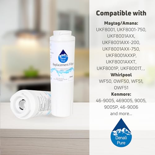 2 Pack Replacement for KitchenAid KFCS22EVMS Refrigerator Water Filter (2 Count)