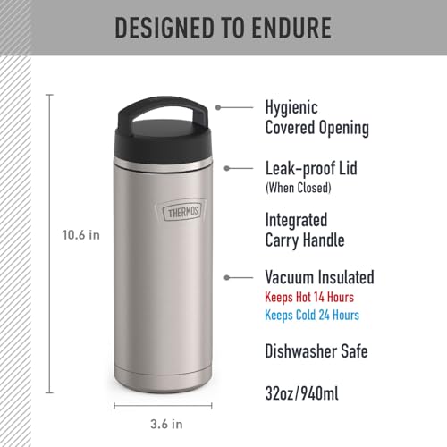 ICON SERIES Stainless Steel Water Bottle with Screw Top Lid
