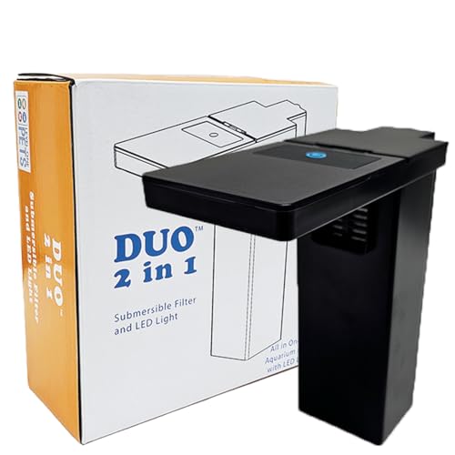 Duo 2 in 1 Submersible Aquarium Filter with LED Light
