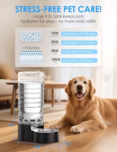 2.5 Gallon Automatic Dog Water Dispenser